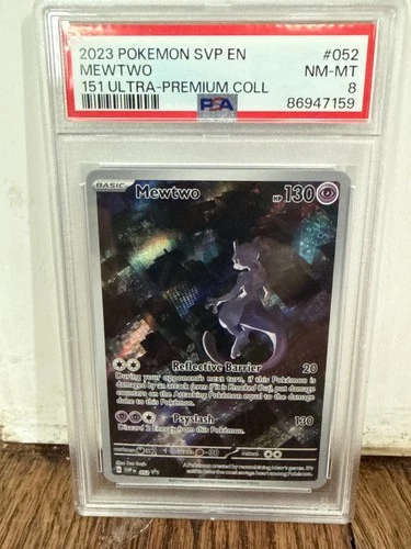 2023 POKEMON SVP EN MEWTWO 151 ULTRA PREMIUM COLLECTION #052 PSA 8