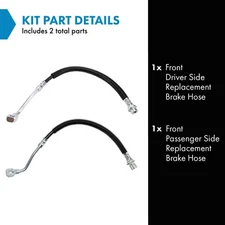 TRQ Front Brake Hose Fits Saturn SC SC1 SC2 SL SL1 SL2 SW1 SW2