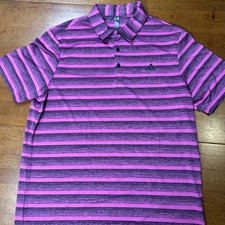 Adidas Polo Shirt Men  s Size Large Golf Pink Purple