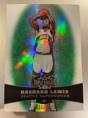 2006-07 Topps Triple Threads Emerald RASHARD LEWIS # d 127/199 #53! READ