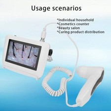 5 in 50X/200xLens LCD Digital Rechargeable Scalp Detector Scanner Skin Pigment
