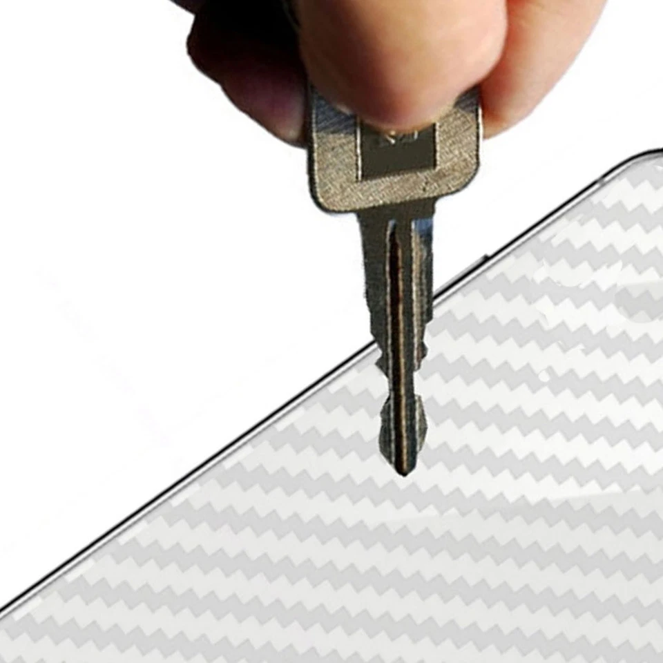 Pellicola TRASPARENTE posteriore 3D CARBON per Apple iPhone 6 / 6s PLUS 5.5" - Immagine 3 di 3