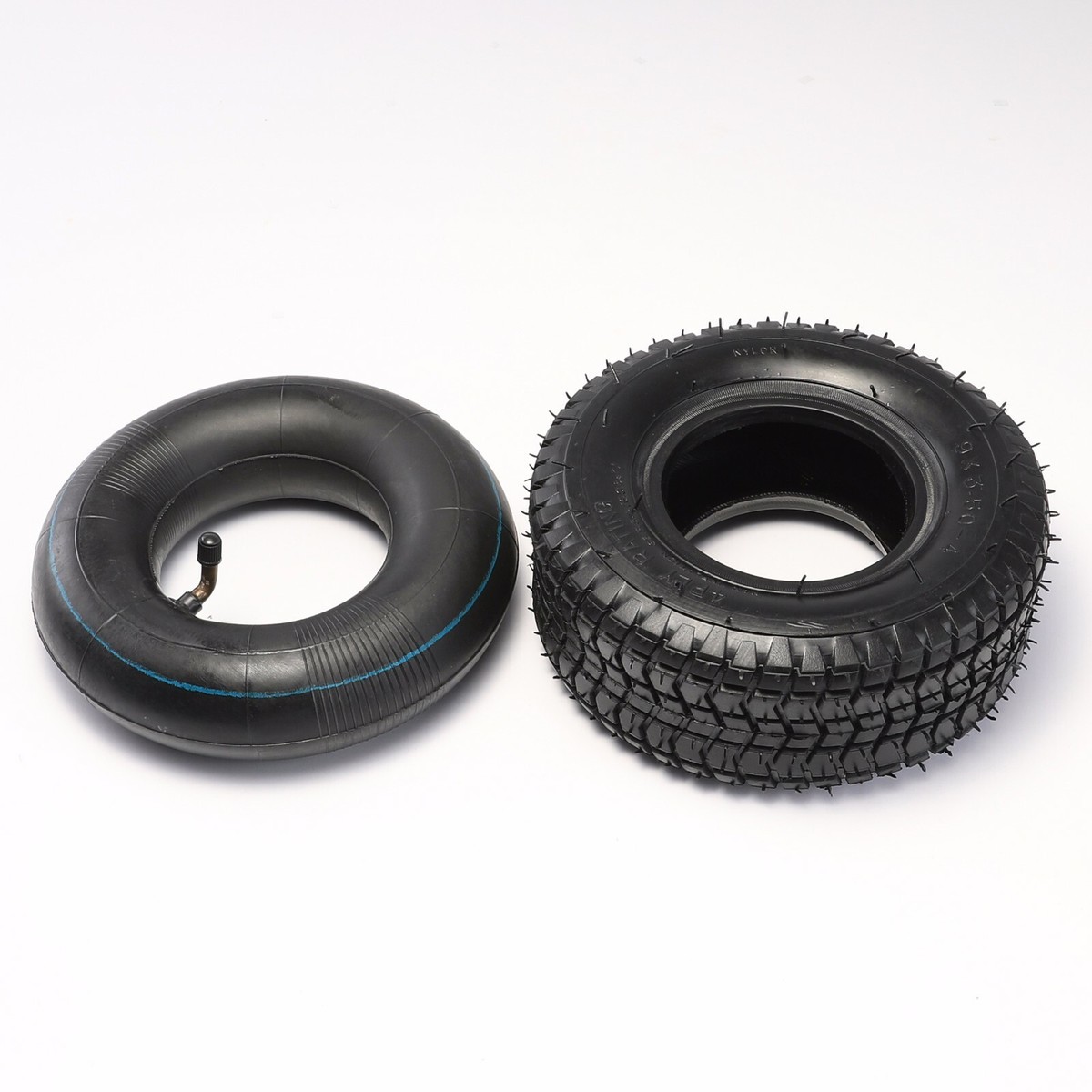 Pneumatico Per Skateboard Elettrico 4.10/3.50-6 Con Tubo Interno - Gomma Antiforatura, Adatto Per Scooter, ATV, Go Kart - Ugello A 45°, Peso 1200g/set