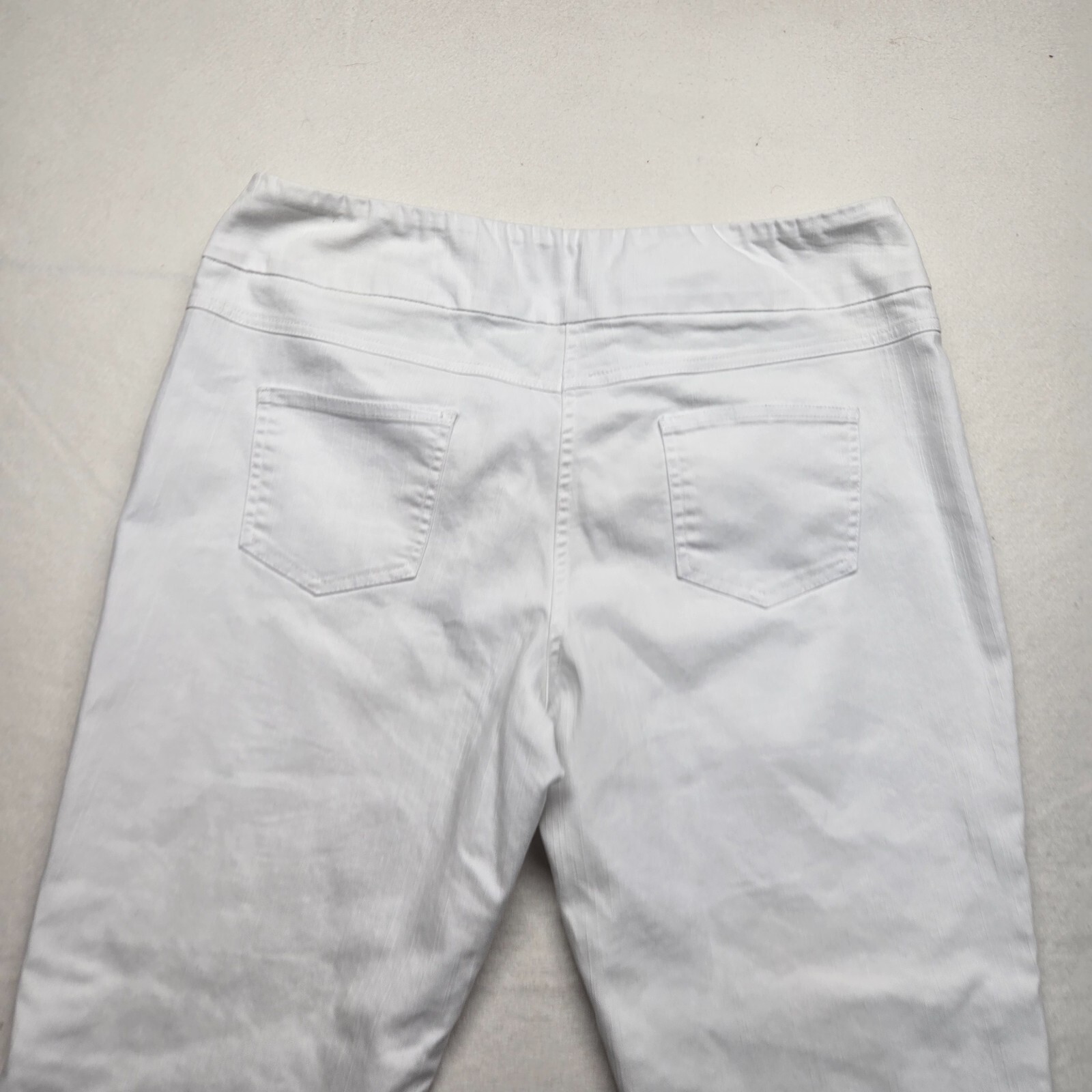 Ruby Rd. Solid White Wide Leg Pants Lightweight A… - image 10