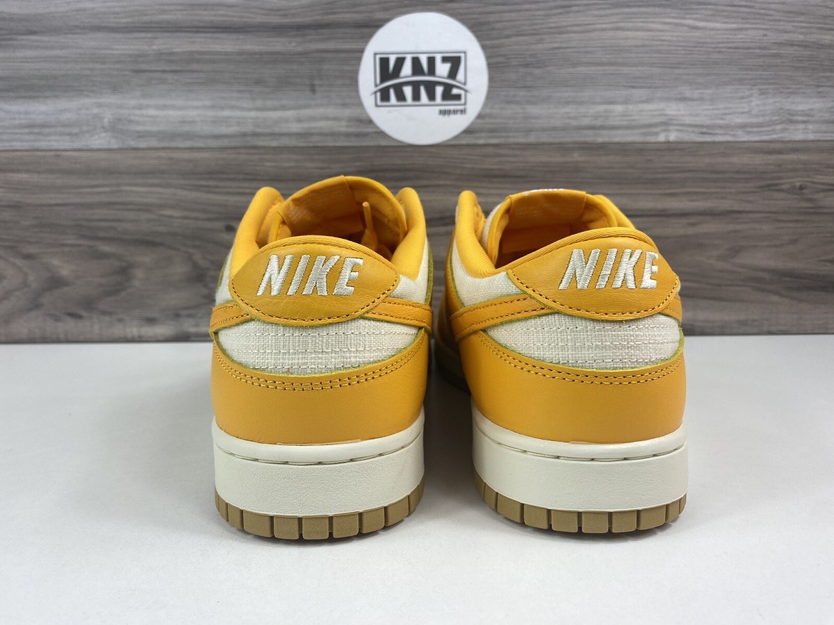Nike Dunk Low Retro PRM White University Gold Shoes (HF4867 739