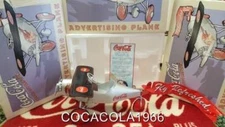 1999 Coca Cola Air Plane Flag Die Cast Metal Coke NIB LTD 10 OF 10,000 Made COA