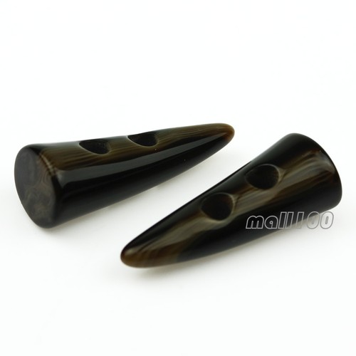6 piezas Abrigo palanca de cuerno de resina botón de costura ropa accesorio dije artesanías40 50 mm - Imagen 2 de 7