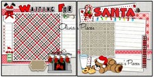 Waiting For Santa - Scrapbook Layout PRINTED Pages - OliviasPieces