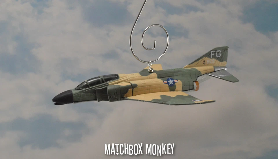 Robin Olds McDonnell F-4C Phantom II USAF Christmas Ornament Jet Airplane F4 - Image 2 of 4