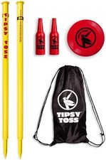 Gosports Tipsy Toss Game Set - Flying Disc Bottle Drop Yard Game - Choose Pro