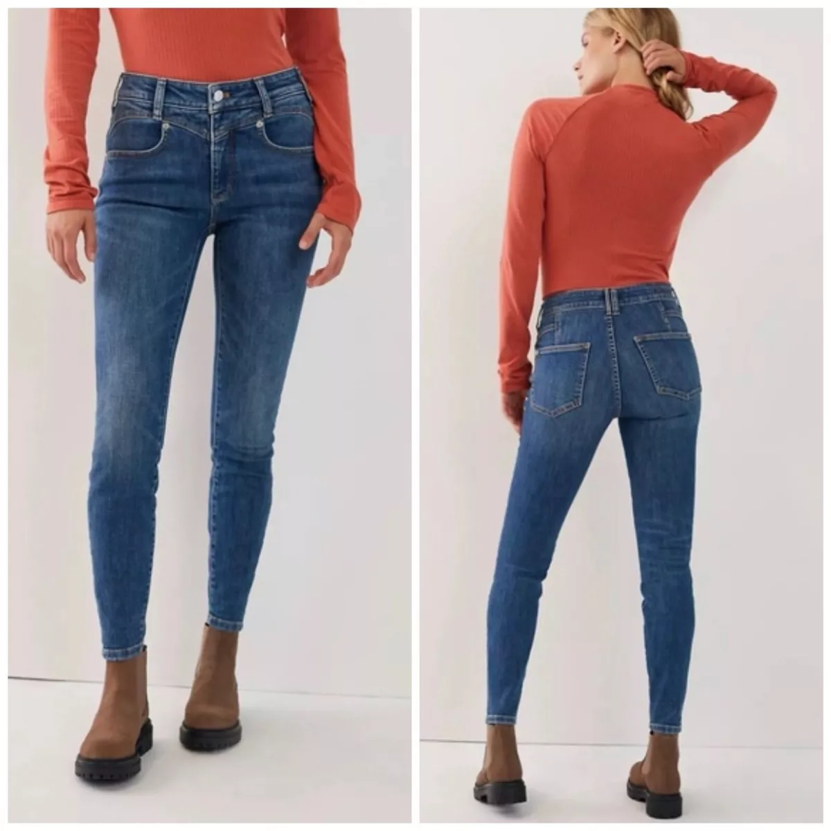 Anthropologie Pilcro Iris High Rise Skinny Jeans Size 30 Petite