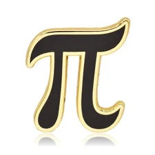 Pi Symbol Math Hard Enamel Pin