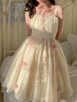 Fairy Dress Cute Dresses For Ladies Romantic Blue Chiffon Fairy Dress With  Lace Petal Sleeves And