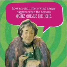 20 ct IMproper Funny Cocktail Beverage Wine WORKS OUTSIDE 5" Napkins Party Xmas