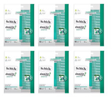 Schick Exacta2 Sensitive Disposable Razors, Compares to Slim Twin, 60 Count