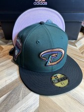 New Era Capsule 7 3/8 Arizona Diamondbacks Green Pink UV Rushmore Rare Sold Out