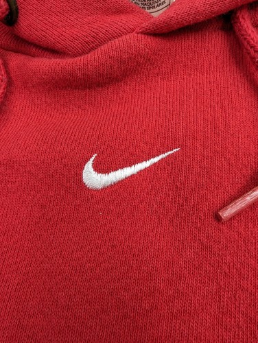 Vintage 90’s Nike Hoodie Pullover Red Made in USA Swoosh White Tag Large READ - Picture 5 of 12