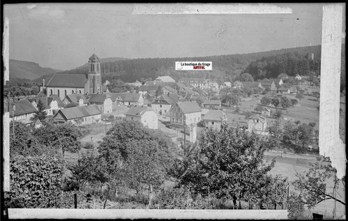 Glasdias - Plaque Verre Photo Ancienne, Négatif Noir & Blanc 9x14 Cm Murol Chateau Ruine 2144539590
