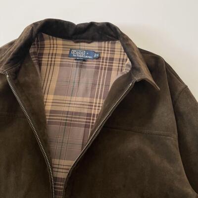 90S Ralph Lauren Leather Suede Jacket | eBay