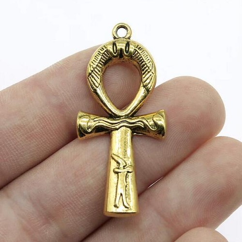 5pcs 43x19mm Ankh Cross Charms Pendant Egyptian Cross Charms EF3659 - Picture 4 of 7