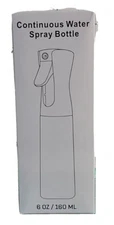 continuous spray water bottle. 6 oz / 160 ml