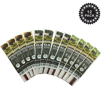 Climax Original Delicious BEST Exotic 1 Oz. Sampler  with Pork Sticks - 12 Pack