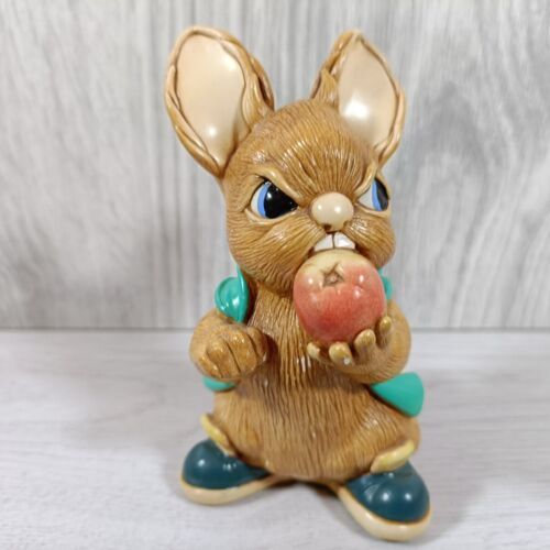 Vintage Pendelfin Rabbit 'Scrumpy' in turquoise - Picture 1 of 6