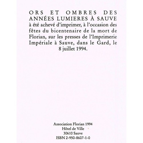 SAUVE FLORIAN signiert von Jean-Jacques BEYLAC ORS und OMBRES von ABBAL CASTANET - Bild 4 von 11