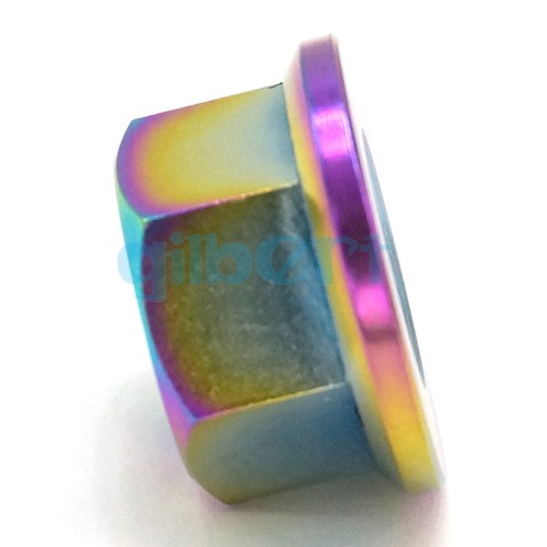 M5/M6/M8/M10/M16 GR5 Titanium Alloy Hex Screw Nuts With Flange Bicycle Motorbike - Picture 34 of 50