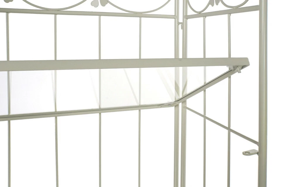 LIBRERIA ETAGERE SCAFFALE IN METALLO RIPIANI IN VETRO PER STUDIO UFFICIO NEGOZIO - Immagine 4 di 4