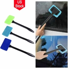 3 Pack Window Windshield Cleaning Tool Microfiber Car Wiper Cleaner Glass Brush