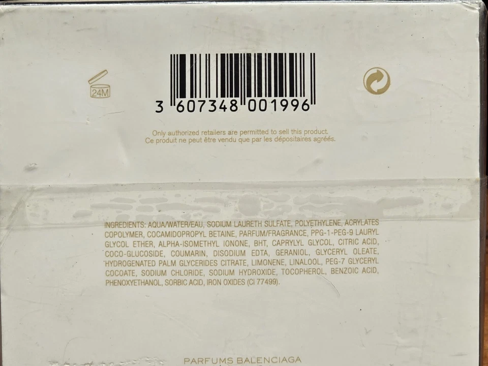 Exfoliante corporal BALENCIAGA Paris negro 5 oz / 150 ml NUEVO EN CAJA SELLADA Foto 3 de 4