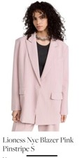 Lioness Pink Pinstripe Oversized Blazer Jacket Small
