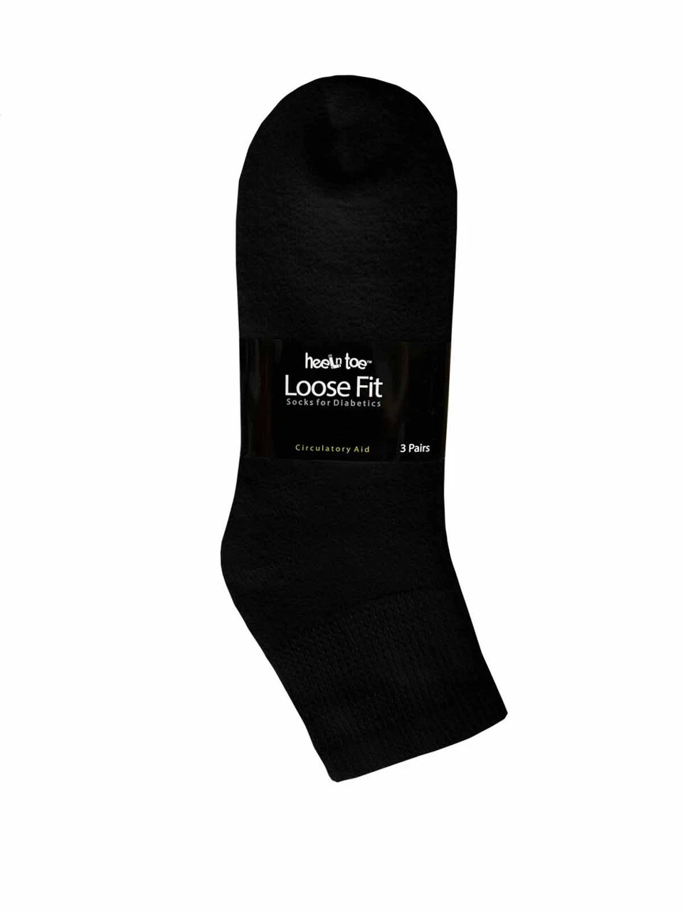 Diabetic Socks CREW 12 PAIR Sz 10-13 Healthy Circulation Loose Fit Heel & Toe