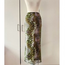Urban Outfitters Rich Tapestry Mesh Maxi Skirt Size XXS