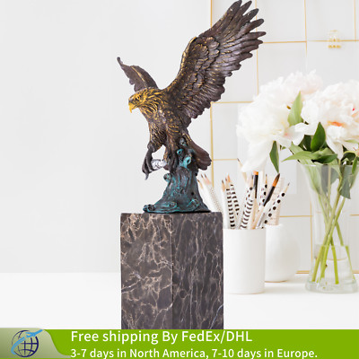 Bronze Eagle Catching Fish Bronze Statue Eagle Hunting Sculpture Home Art Decor
