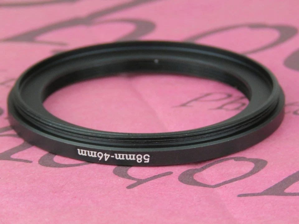 58mm to 46mm 58mm-46mm Stepping Step Down Filter Ring Adapter - Image 2 of 2