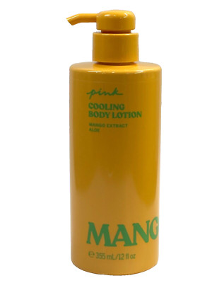 NEW VICTORIA'S SECRET PINK MANGO EXTRACT COOLING HAND BODY LOTION 12 FL OZ ALOE