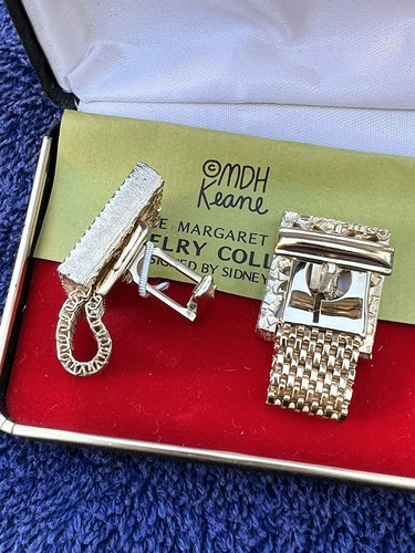 Sidney Mobell For Margaret Keane Cufflinks Vintage - Picture 2 of 4