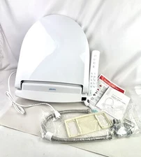 Brondell LT89 Swash Electronic Bidet Toilet Seat, Round White