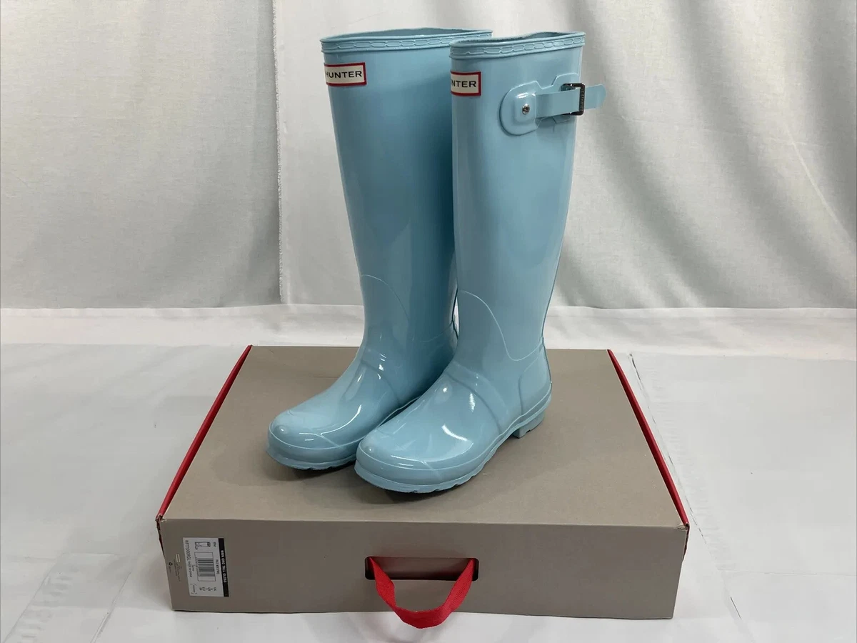 Pale mint hunter boots cheap