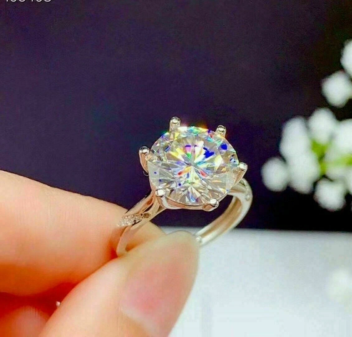 Genuine moissanite deals rings