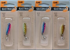 4 Pks. Acme Tackle KASTMASTER Fishing Lures - 1/8 Ounce  - Two Popular Colors