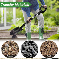 Garden Shovel w/Big Grip Handle Metal Strong Shovel Spade for Digging Trimming S