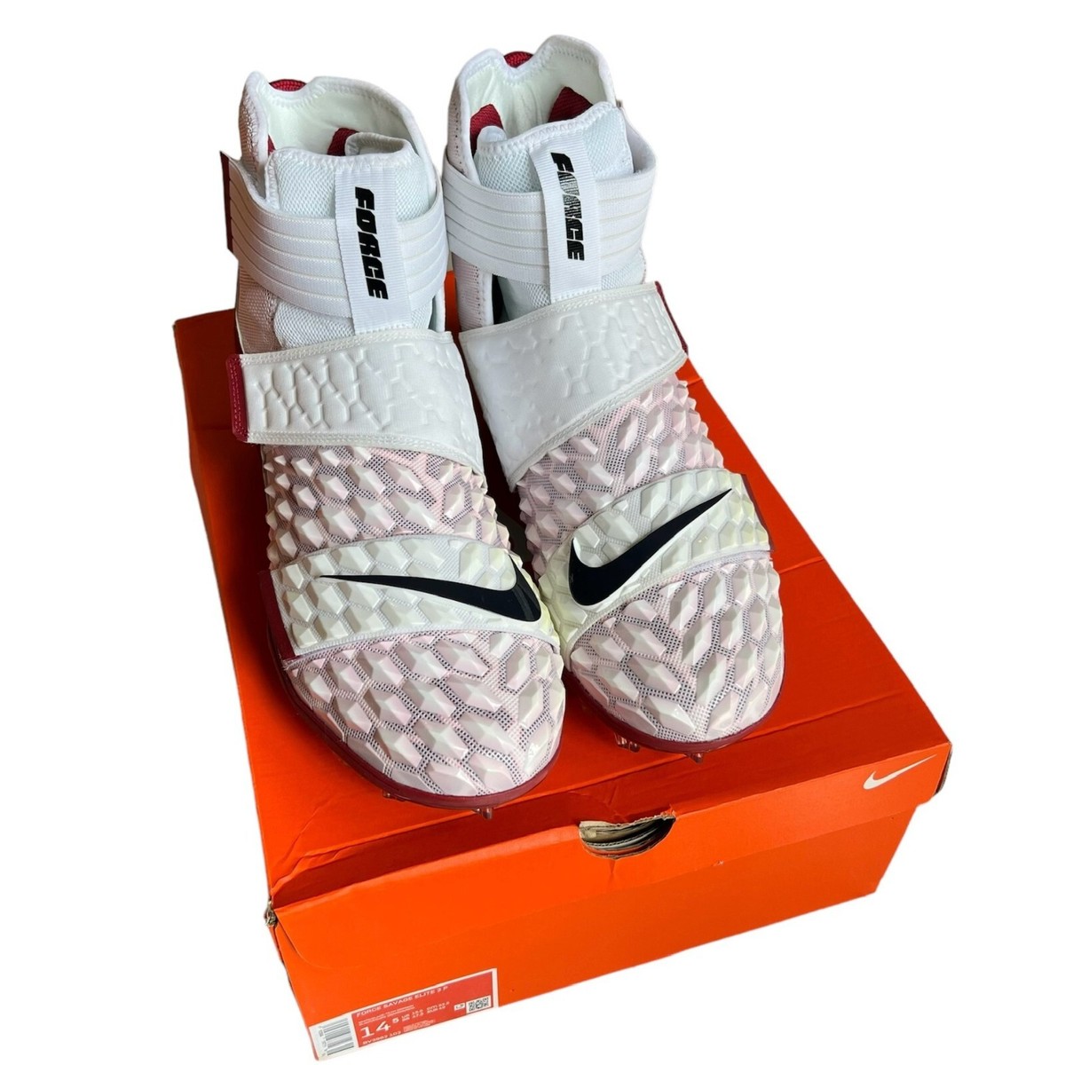 Size 14.5 - Nike Force Savage Elite 2 TD White Black for  display picture 2