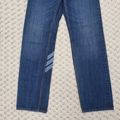 Y-3 Yohji Yamamoto Adidas 3 Stripe 2008 Denim Jeans Blue