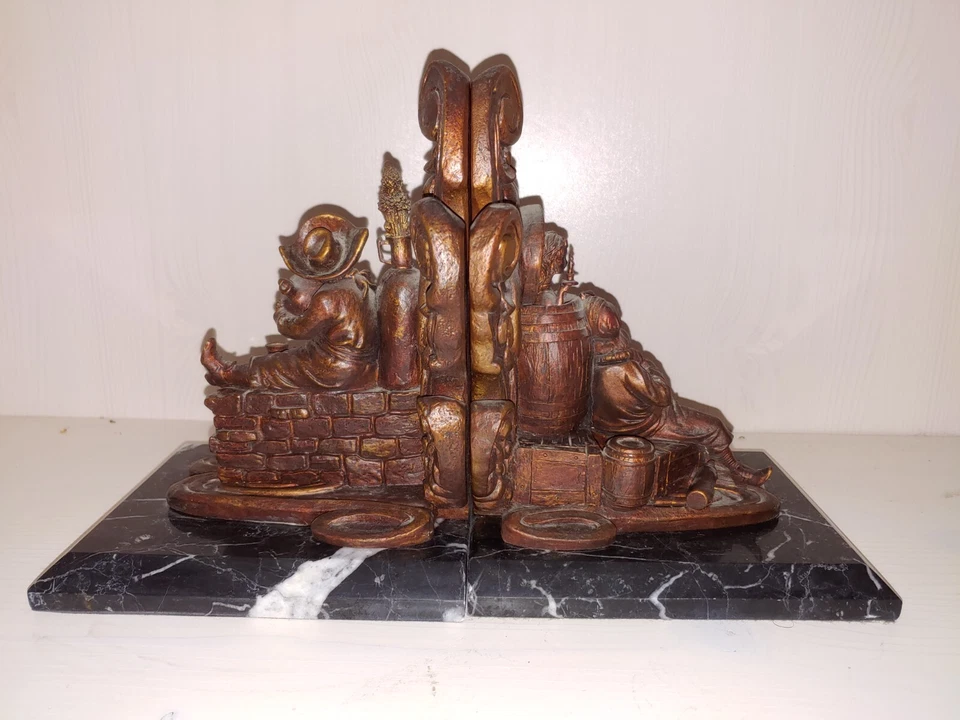 MUITO RARO 2005 Disney Piratas do Caribe Bookends Conjunto Disneylândia 1-1000 - Imagem 3 de 4