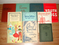 VINTAGE LOT OF 10 GOSPEL HYMNS WORSHIP SONG BOOKS FOR YOUNG PEOPLE   SEE LIST