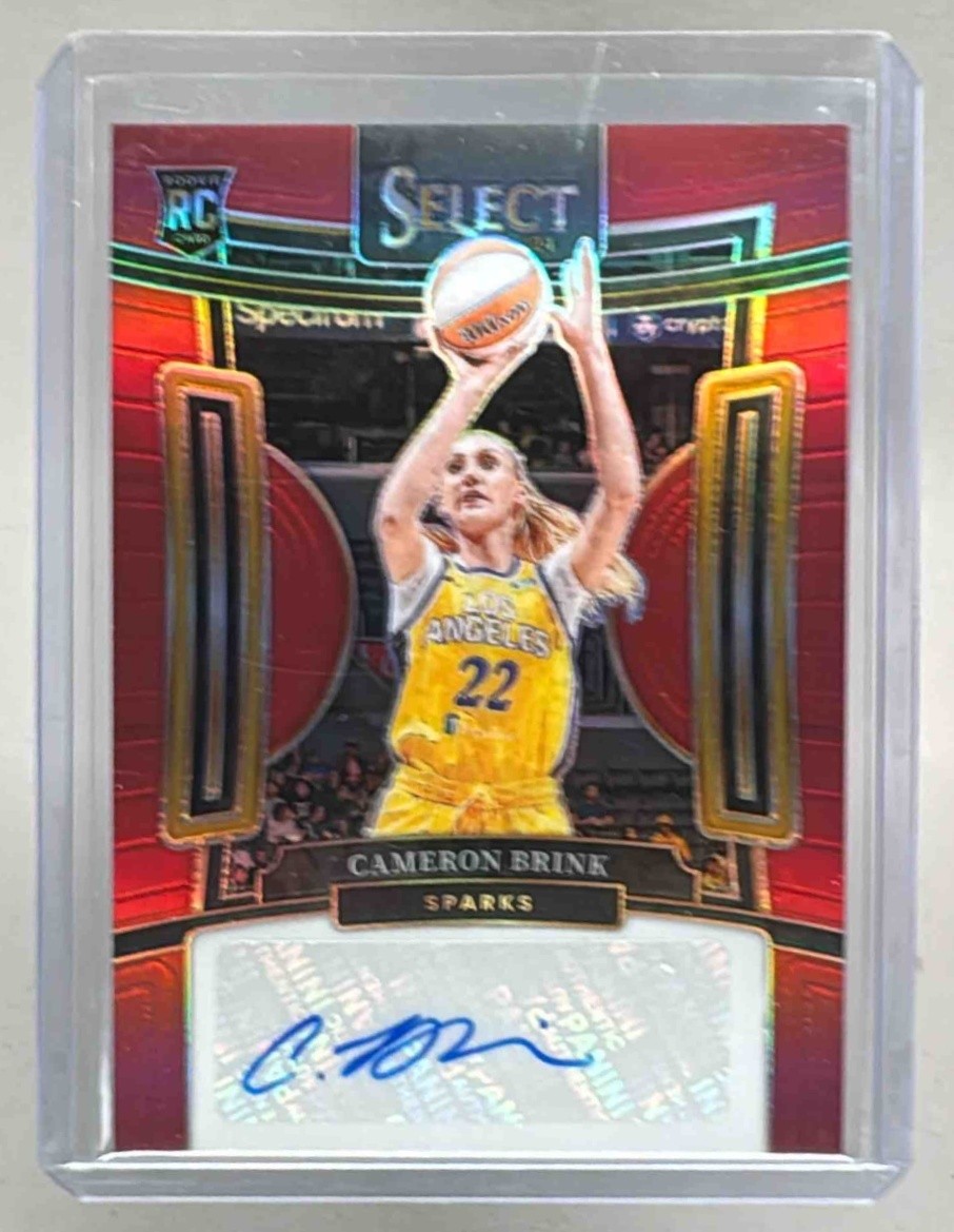 Cameron Brink 2024 Panini Select WNBA #SG-CB Red Prizm RC Auto /99