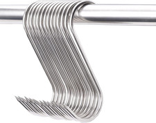 20 Pcs 5 Inch Meat Hooks S-Hook, 4Mm Stainless Steel Meat Hook for Hanging